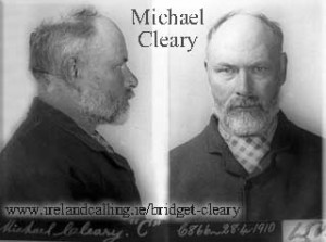 Michael Cleary, v roce 1910, v době propuštění z vězení. Bylo mu něco málo přes padesát.